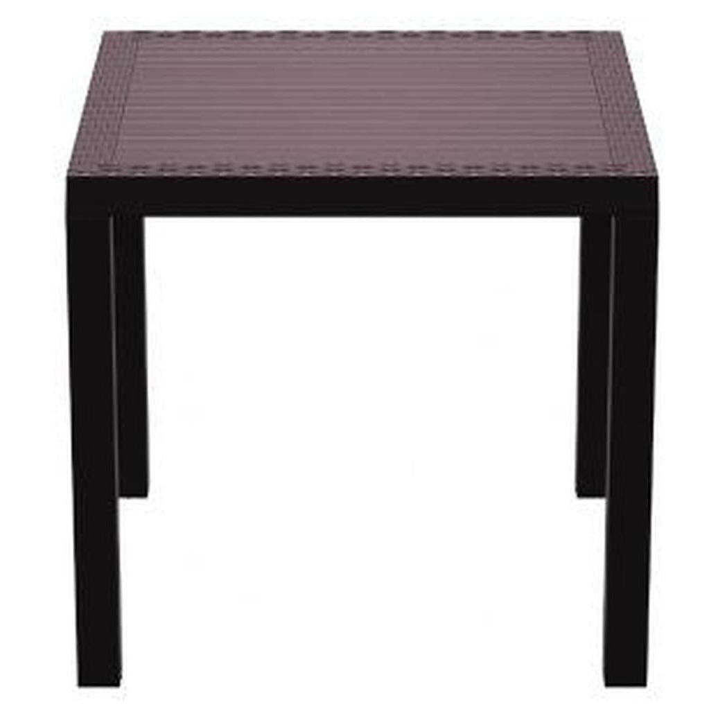 California Outdoor Wickerlook Square Dining Set 5 Piece