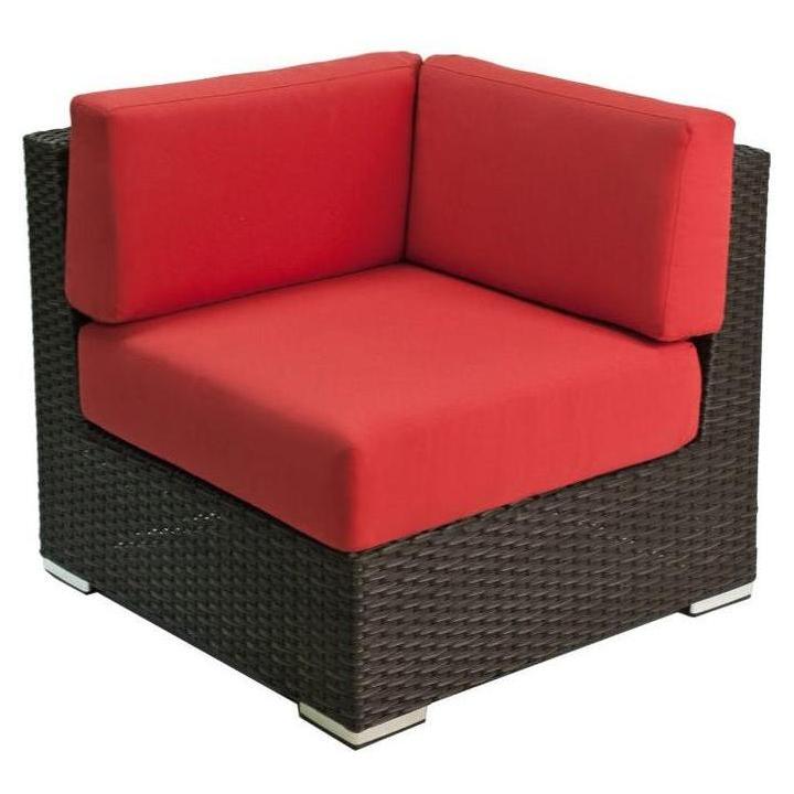 Crystal Beach Outdoor Faux Wicker Corner Chair