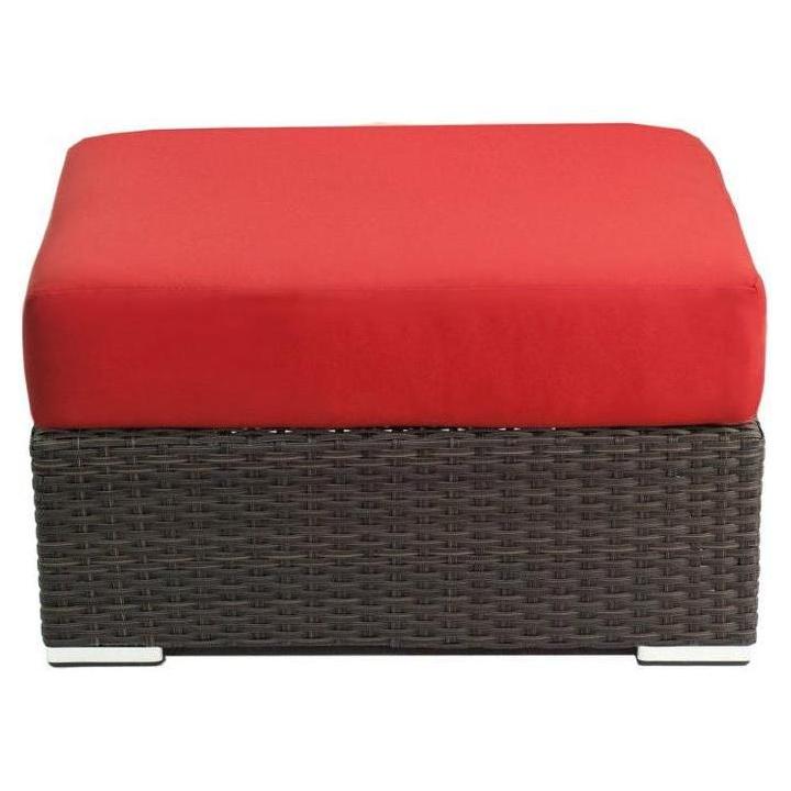 Crystal Beach Outdoor Faux Wicker Ottoman