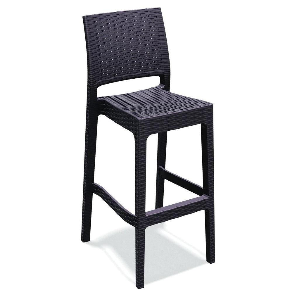 Jamaica Outdoor Resin Wickerlook Barstool
