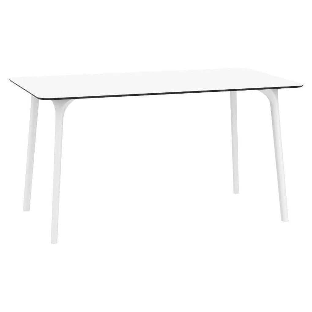 Maya Outdoor Rectangle Table 55 inch White