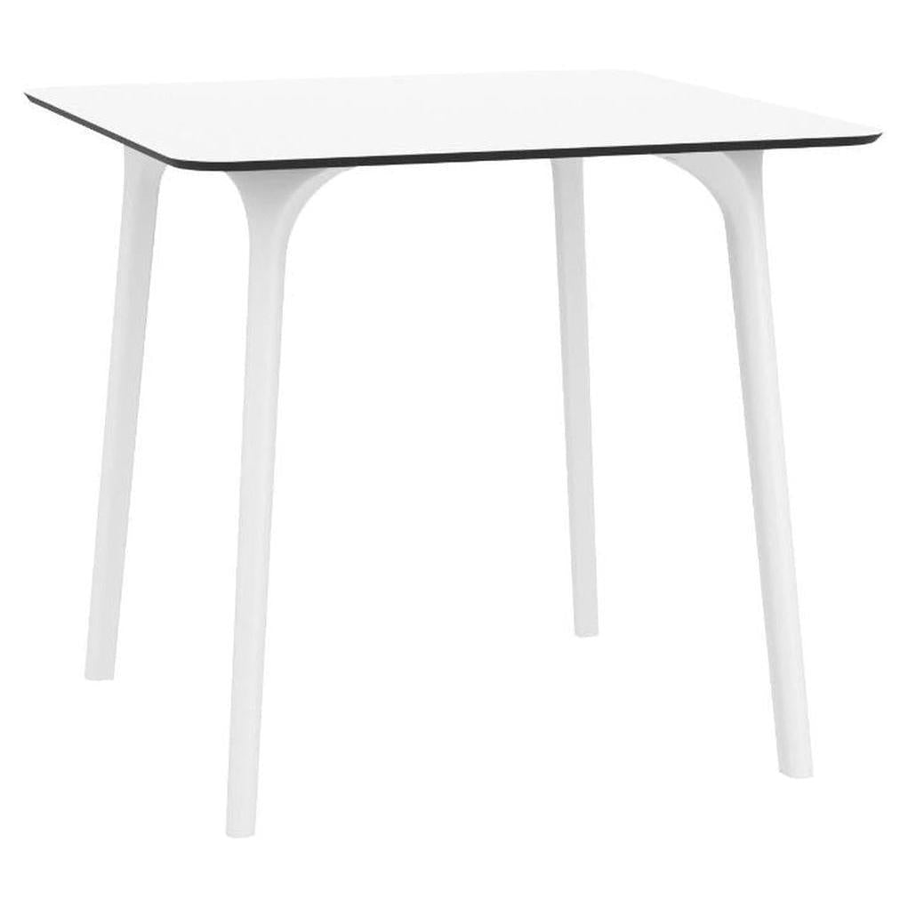 Maya Outdoor Square Table 31 inch White