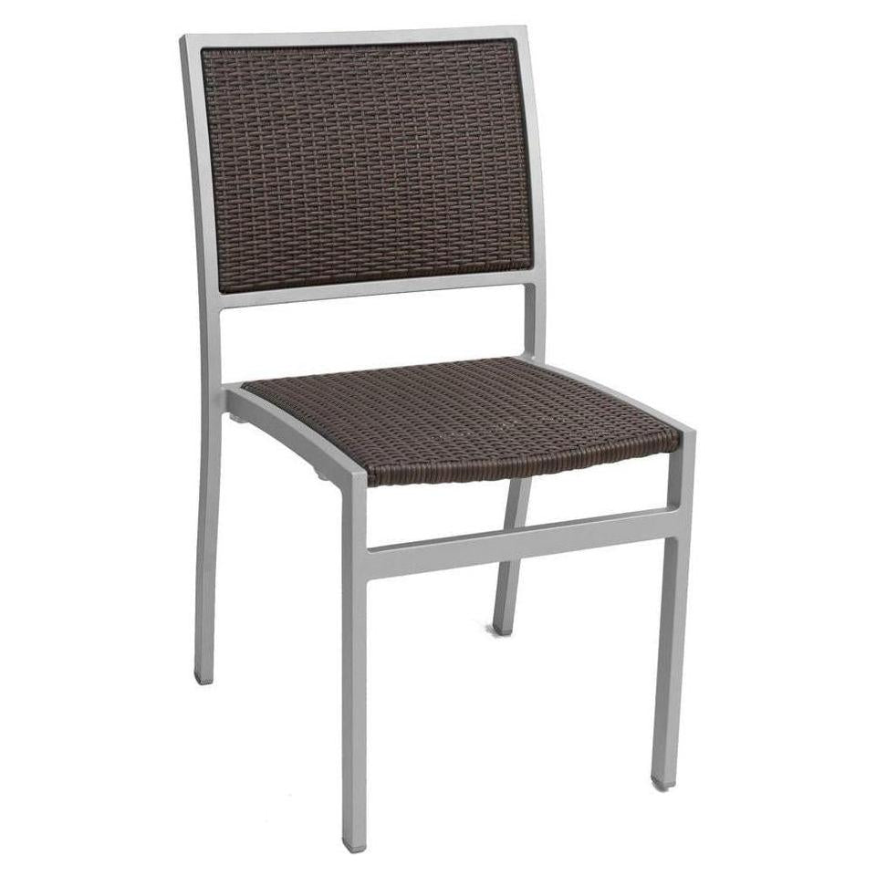 Outdoor Aluminum Frame Chair With PE Weave