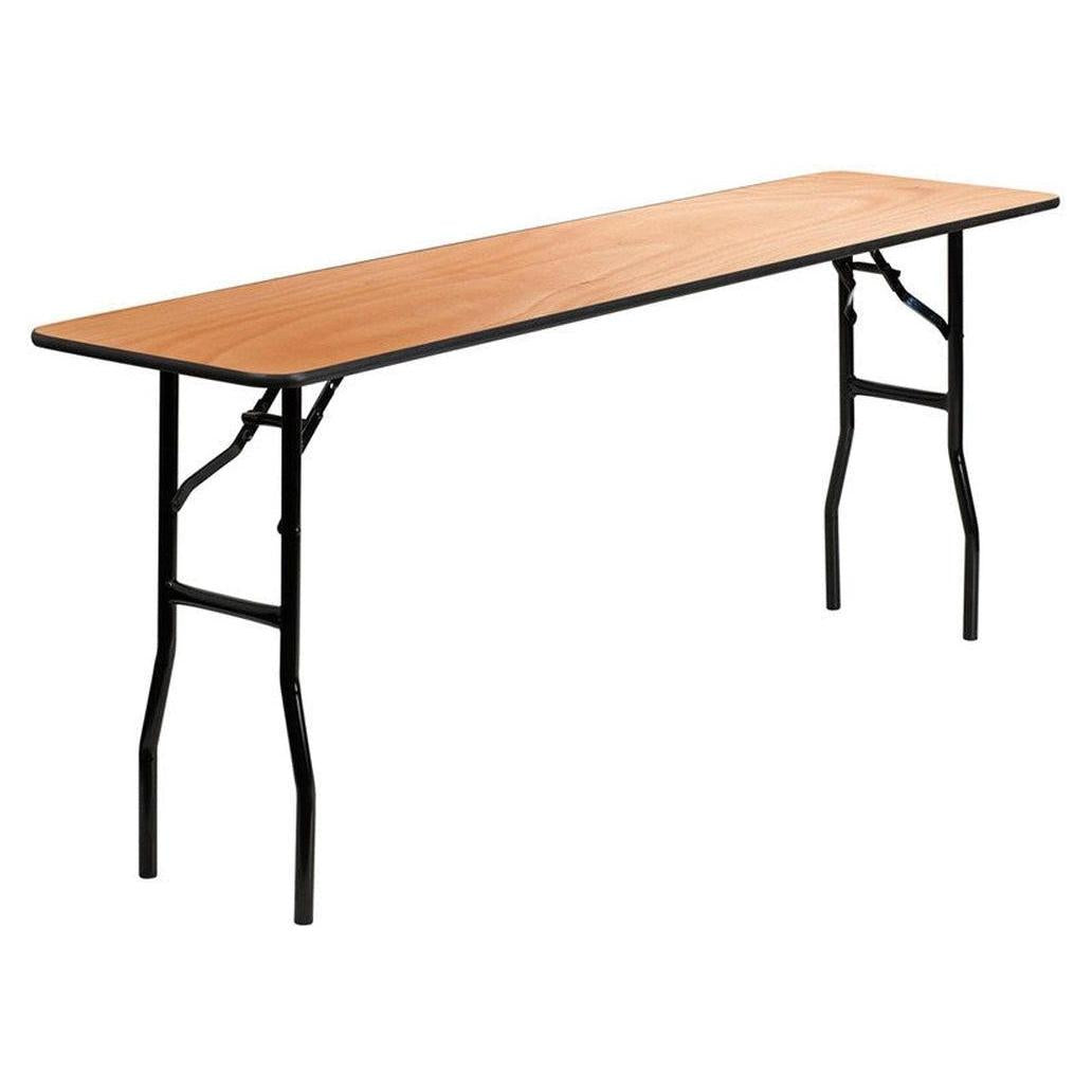 Rectangular Wood Folding Table