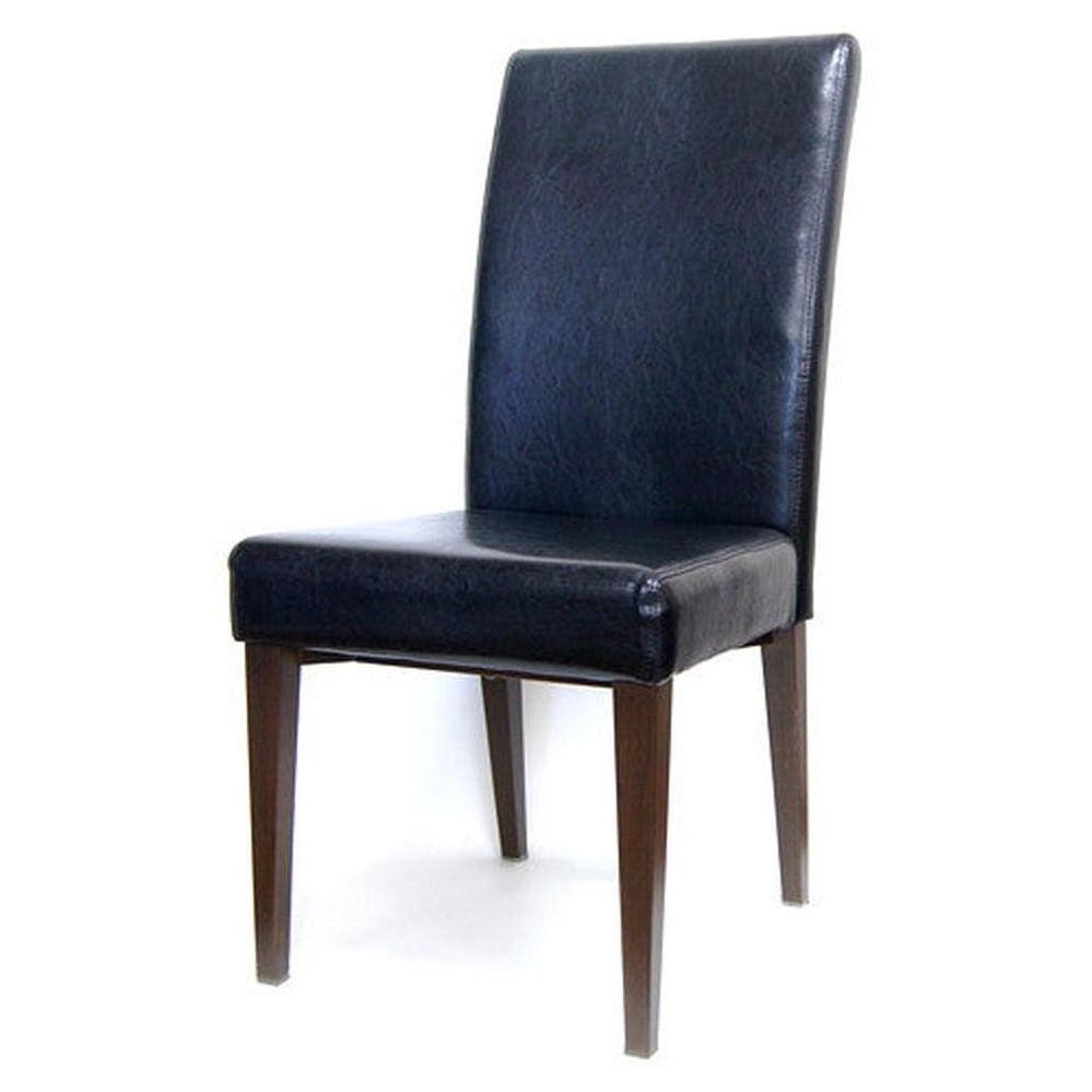 Upholstered High Back Wood Grain Metal Frame Chair